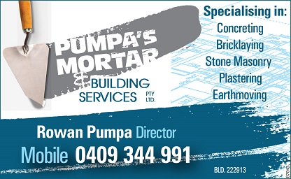 banner image for Pumpa's Mortar & Building Services Pty Ltd